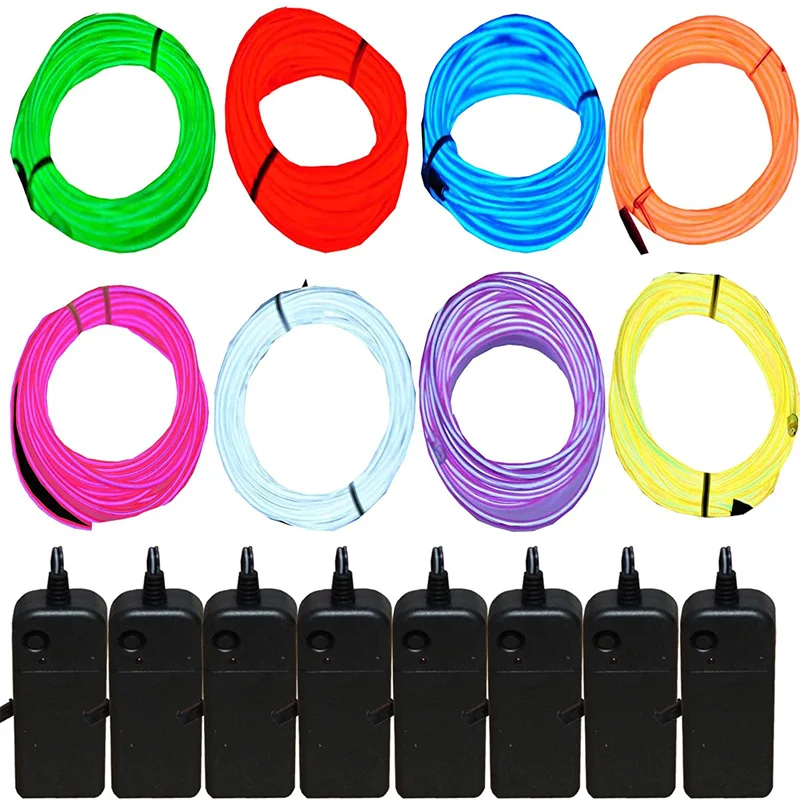 Luminous EL Wire Cable DIY Costumes Car Decoration Lights Dance Party Home Neon Decor LED Strip 1m/3m/5m
Luminous EL Wire Cable DIY Costumes Car Decoration Lights Dance Party Home Neon Decor LED Strip 1m/3m/5m