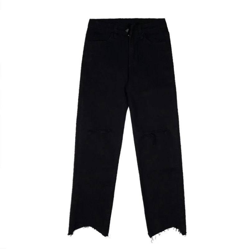 Summer Women's Clothing 2021 New Korean Style Slim Elastic High Waist Cropped Split Ripped Straight-Leg Pants Women
Summer Women's Clothing 2021 New Korean Style Slim Elastic High Waist Cropped Split Ripped Straight-Leg Pants Women