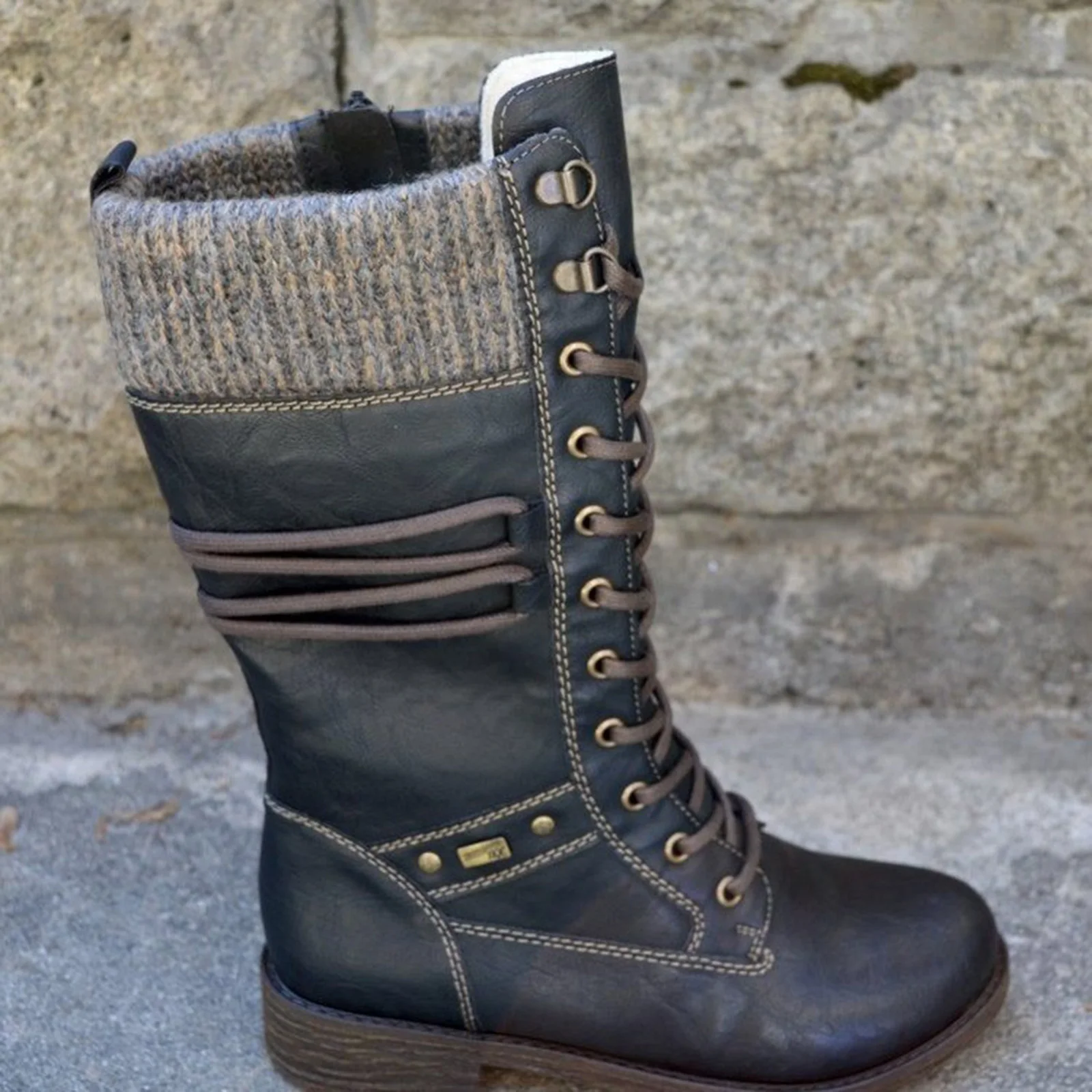 Women's Waterproof Warm Comfortable Shoes Calf Length Low Heel Lace up Boots PR Sale
Women's Waterproof Warm Comfortable Shoes Calf Length Low Heel Lace up Boots PR Sale