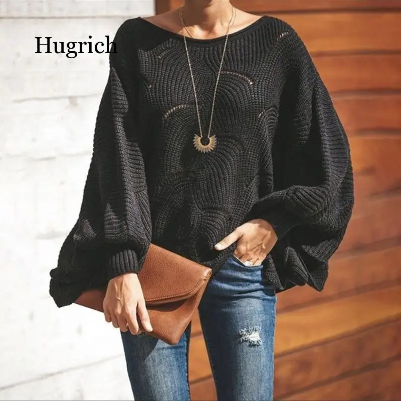 Fashion Hollow Out Sweaters Casual Femme Knitwear Lantern Sleeve o Neck Loose Ruffle Pullover 
Fashion Hollow Out Sweaters Casual Femme Knitwear Lantern Sleeve o Neck Loose Ruffle Pullover