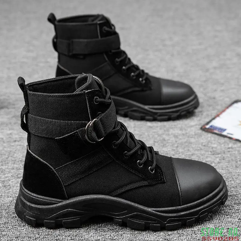 Men Autumn High Gang Trend Sport Canvas Breathable Boots 2021 Fashion New Male Platform Sneakers Outdoor Casual Footwear
Men Autumn High Gang Trend Sport Canvas Breathable Boots 2021 Fashion New Male Platform Sneakers Outdoor Casual Footwear
