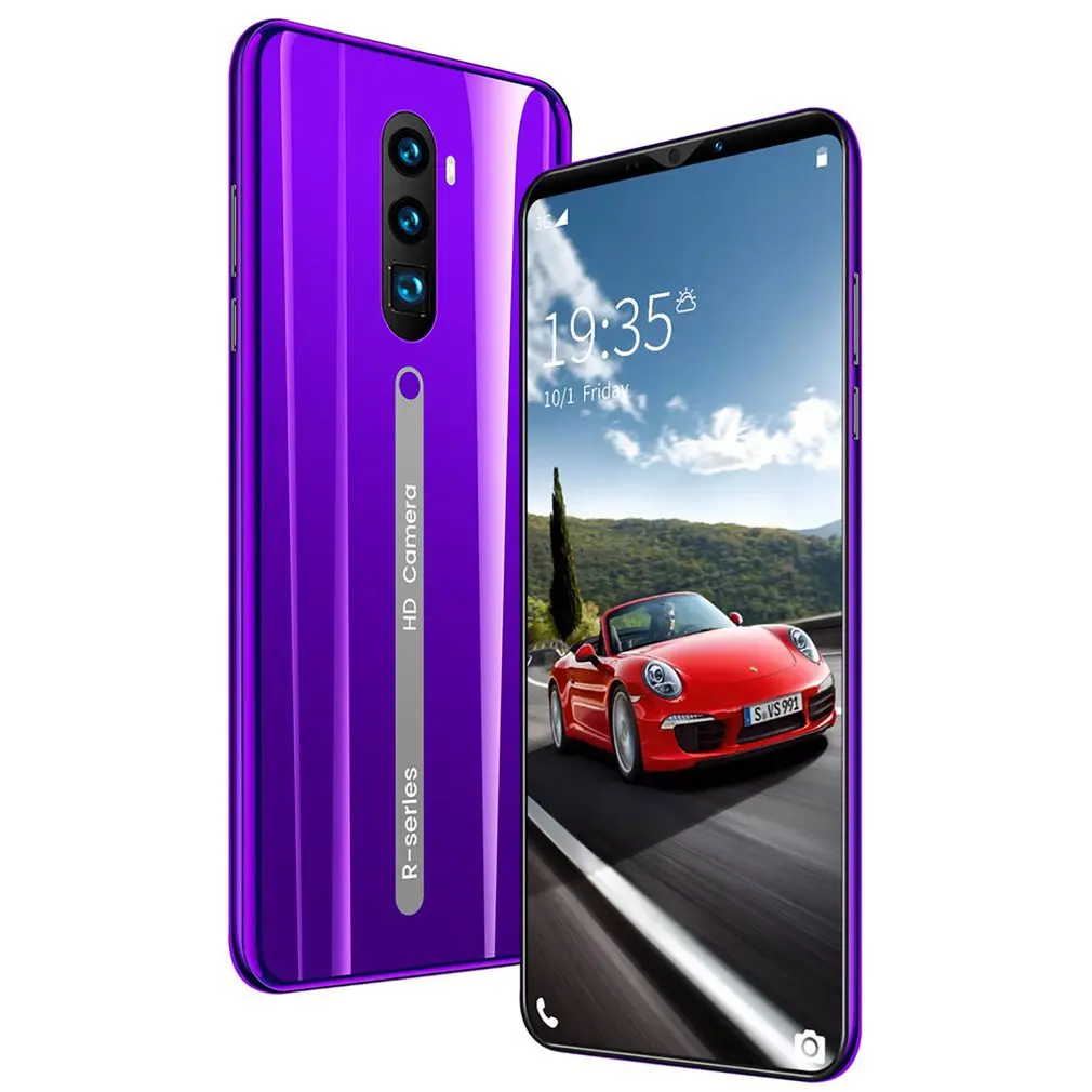 Телефон Rino3 Pro на Android, экран 5,8 дюйма, фиолетовый экран в форме капли воды, смартфон, однотонный цвет, модная модель
Телефон Rino3 Pro на Android, экран 5,8 дюйма, фиолетовый экран в форме капли воды, смартфон, однотонный цвет, модная модель