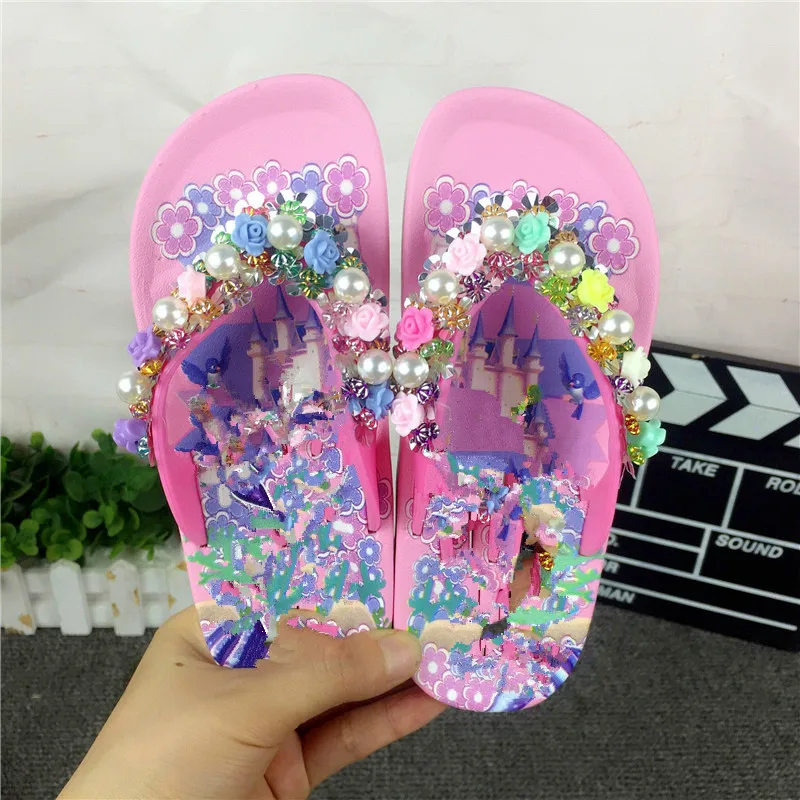 JY Children Girls Summer Flower Princess PVC Beach Slippers Non-Slip Flip Flop 26-39 Pink Rose LS01
JY Children Girls Summer Flower Princess PVC Beach Slippers Non-Slip Flip Flop 26-39 Pink Rose LS01