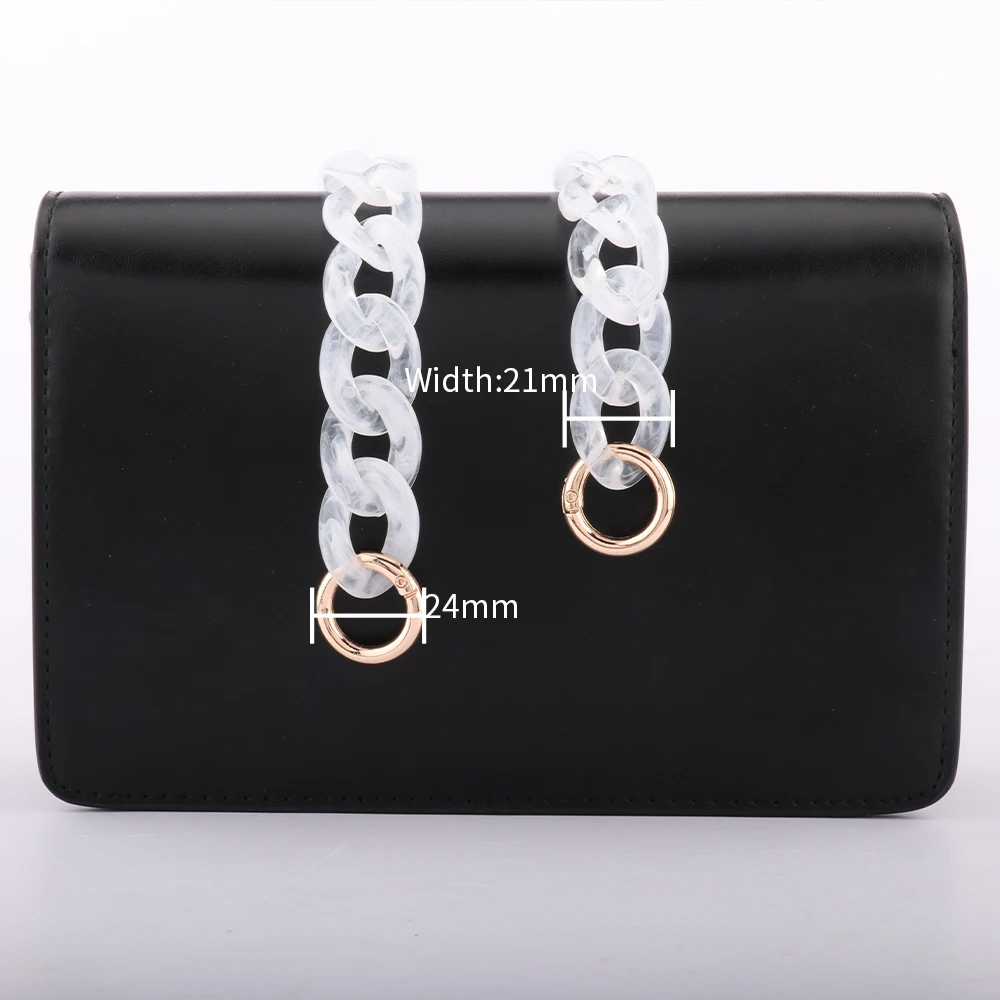 Matte Frosted Bag Chain Multi-color Acrylic Bag Strap Rope Lanyard Waist Chain Glasses Chain Resin Chain Replacement
Matte Frosted Bag Chain Multi-color Acrylic Bag Strap Rope Lanyard Waist Chain Glasses Chain Resin Chain Replacement