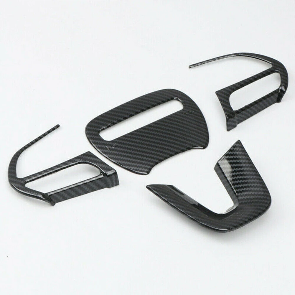 DIY 4pcs Steering Wheel Carbon Fiber Cover Trims For Car Charger 2020+ Car Styling Decor Accessories Fast delivery Hot Shipping
DIY 4pcs Steering Wheel Carbon Fiber Cover Trims For Car Charger 2020+ Car Styling Decor Accessories Fast delivery Hot Shipping