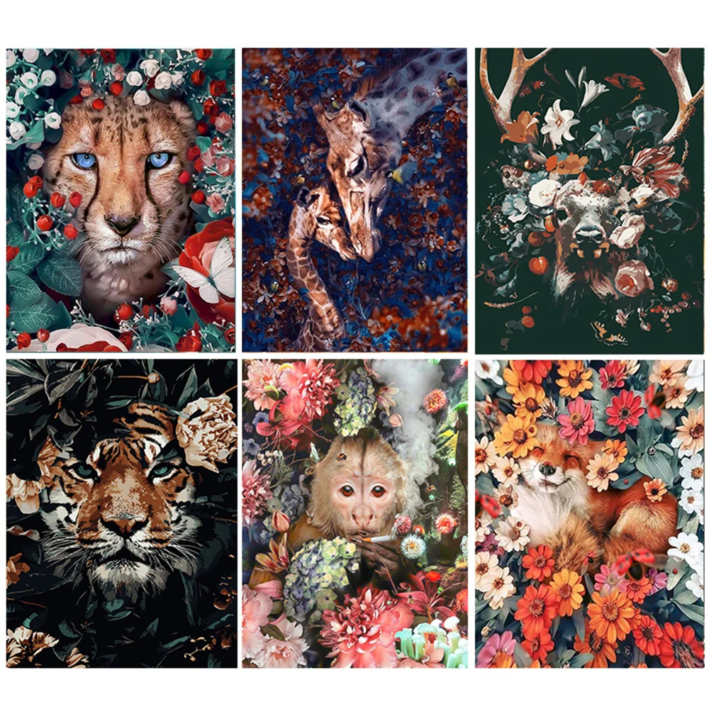DIY Frameless Animals and Flowers Oil Painting By Numbers Adults Colorful Paint Wall Art Picture For Living Room Home Decor
DIY Frameless Animals and Flowers Oil Painting By Numbers Adults Colorful Paint Wall Art Picture For Living Room Home Decor
