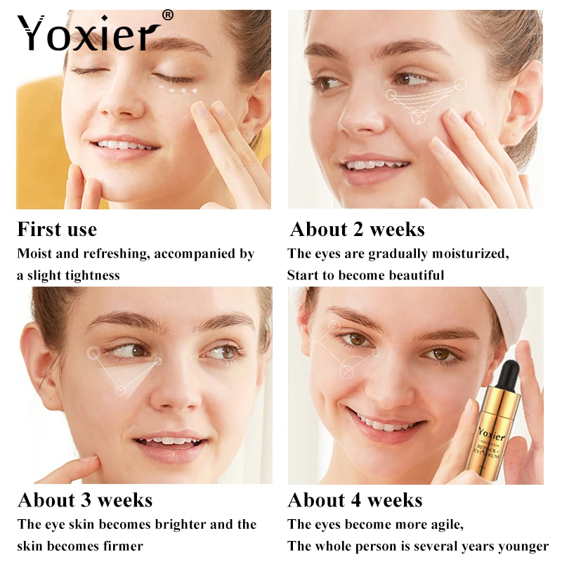 Eye Cream Retinol Eye Serum Collagen Sodium Hyaluronate Anti-Wrinkle Anti-Age Remove Dark Circles Multi-effect firming Eye Care
Eye Cream Retinol Eye Serum Collagen Sodium Hyaluronate Anti-Wrinkle Anti-Age Remove Dark Circles Multi-effect firming Eye Care