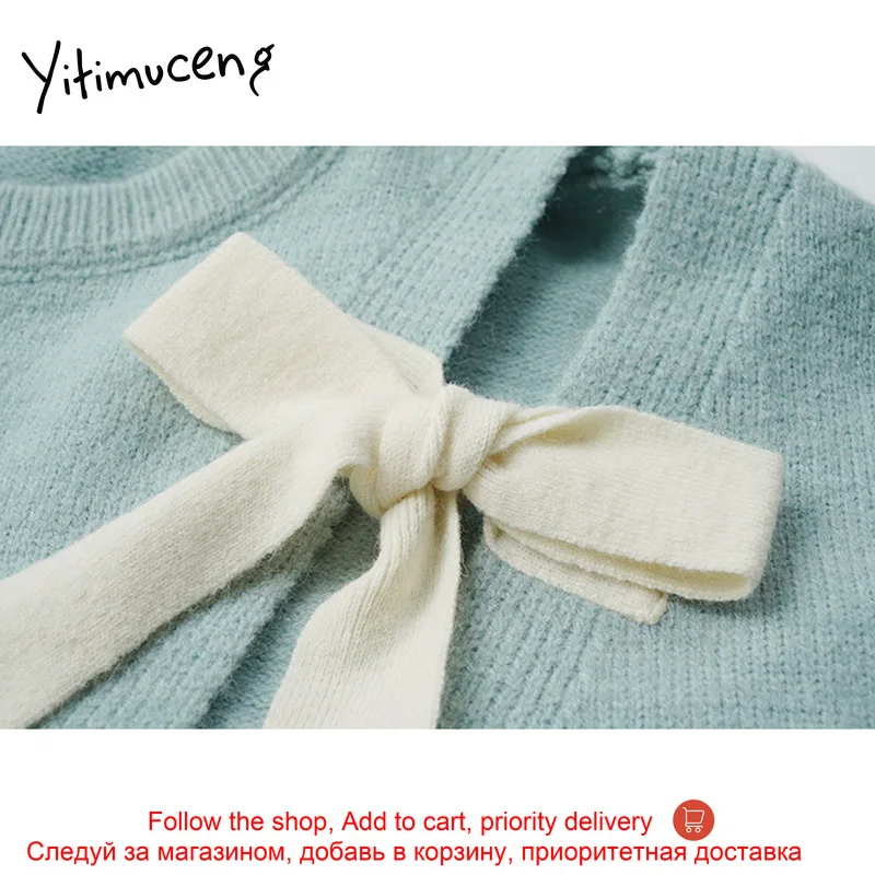 Yitimuceng Woman Sweaters Lace Up Bow Purple Oversized Fall 2020 Winter Clothes O-Neck Pullovers Batwing Sleeve BLACK Streetwear
Yitimuceng Woman Sweaters Lace Up Bow Purple Oversized Fall 2020 Winter Clothes O-Neck Pullovers Batwing Sleeve BLACK Streetwear