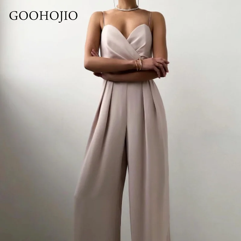 GOOHOJIO 2021 Spring Autumn New Streetwear Casual Rompers Womens Sleeveless High Waist Women Jumpsuits Backless Jumpsuit Ladies
GOOHOJIO 2021 Spring Autumn New Streetwear Casual Rompers Womens Sleeveless High Waist Women Jumpsuits Backless Jumpsuit Ladies