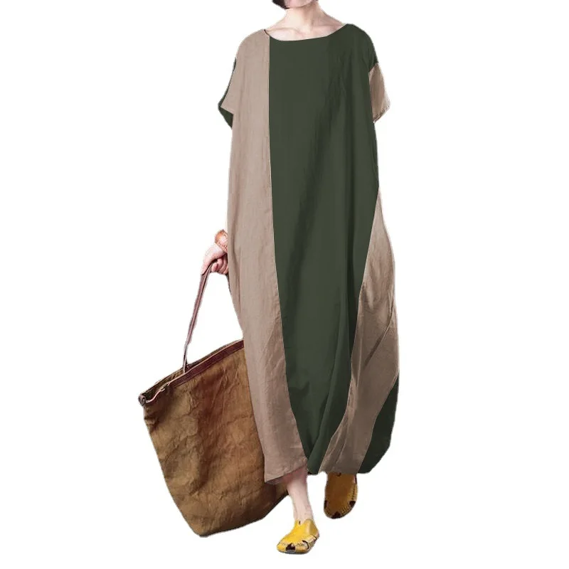 Dresses for Women 2021 New Cotton Irregular Patchwork Matching Long Loose Dress O Neck Short Long Skirt Women Dresses Clothing
Dresses for Women 2021 New Cotton Irregular Patchwork Matching Long Loose Dress O Neck Short Long Skirt Women Dresses Clothing