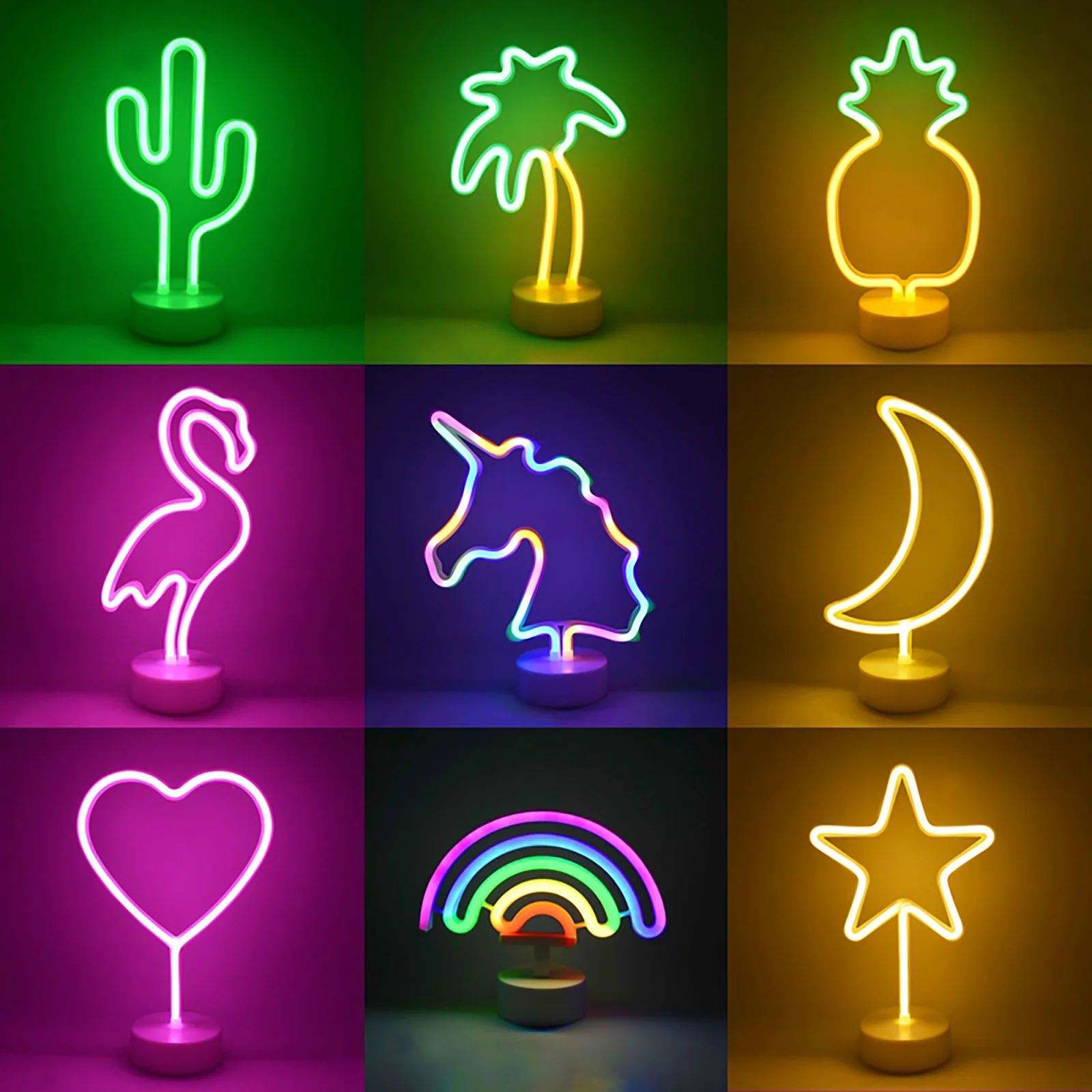 Neon Sign LED Lights - Decorative Marquee Signs Light with Holder Base, USB Charging Lights, Night Light for Kids Room Home Dorm
Neon Sign LED Lights - Decorative Marquee Signs Light with Holder Base, USB Charging Lights, Night Light for Kids Room Home Dorm