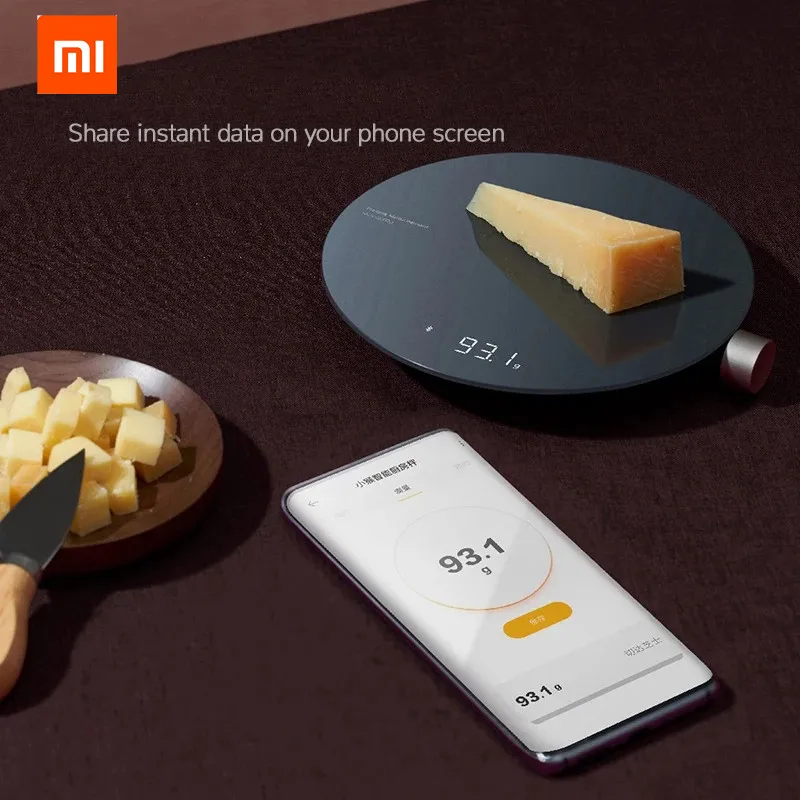 

Умные кухонные весы Xiaomi HOTO, электронные мини-весы с приложением Mi, измерительный прибор для взвешивания продуктов, светодиодный цифровой ди...