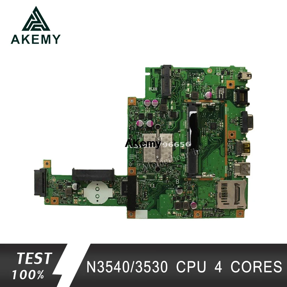 Akemy For Asus X453MA X403M F453M Laptop motherboard X453MA N3540/3530 CPU 4 CORES Mainboard test good
Akemy For Asus X453MA X403M F453M Laptop motherboard X453MA N3540/3530 CPU 4 CORES Mainboard test good