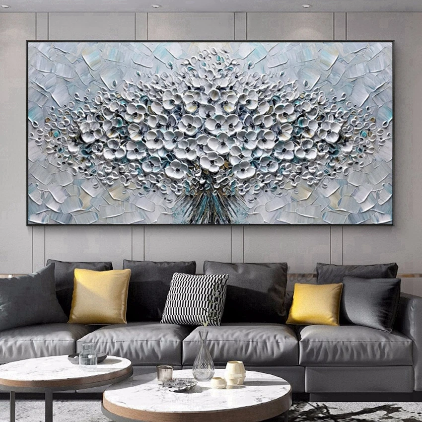 Hand Painted Palette Knife Abstract Textured Acrylic Canvas Flowers Oil Painting Home Wall Entrance Showpieces Art On Canvas
Hand Painted Palette Knife Abstract Textured Acrylic Canvas Flowers Oil Painting Home Wall Entrance Showpieces Art On Canvas