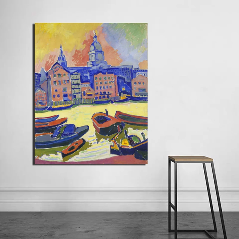 Andre Derain Boat And House Art Canvas Painting Prints Living Room Home Decoration Modern Wall Art Oil Painting Posters Pictures
Andre Derain Boat And House Art Canvas Painting Prints Living Room Home Decoration Modern Wall Art Oil Painting Posters Pictures