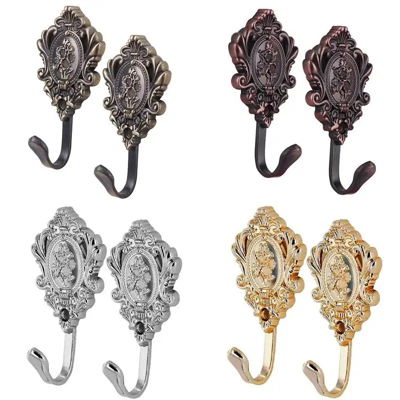 2Pcs/1Set New Rose Pattern Vintage Curtain Wall Hook Wall Hook Fixed Curtain Accessories Bedroom Bathroom Kitchen Hook
2Pcs/1Set New Rose Pattern Vintage Curtain Wall Hook Wall Hook Fixed Curtain Accessories Bedroom Bathroom Kitchen Hook