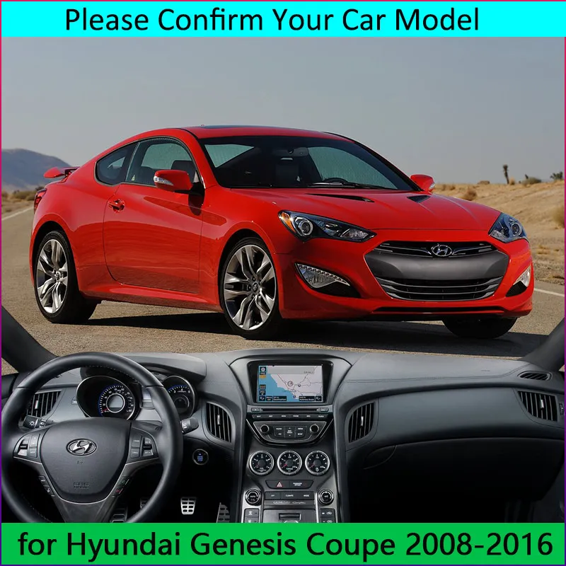 Автомобильный коврик для приборной панели с защитой от грязи Hyundai Genesis Coupe 2008 ~ 2016