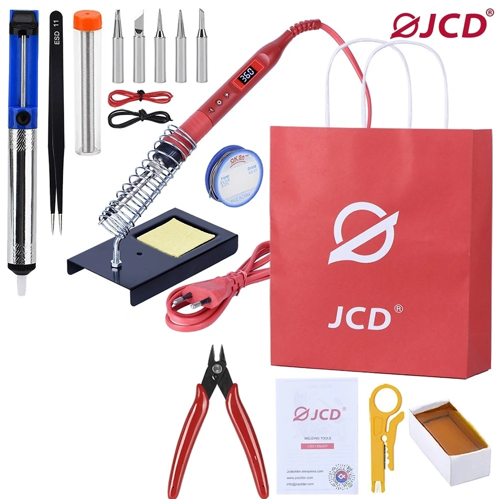 LCD Lighting Electric Soldering Iron Kit 80W 220V/110V Multi-function Button Soldeing Station Adjustable Temperature
LCD Lighting Electric Soldering Iron Kit 80W 220V/110V Multi-function Button Soldeing Station Adjustable Temperature
