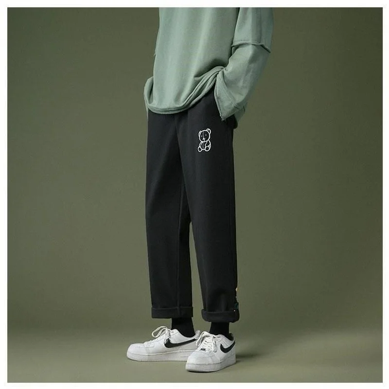 MINGLIUSILI Spring Fashion 2021 Wide Leg Pant Korean Style Bear Print Trousers Women Loose Casual Solid High Waist Pants Women
MINGLIUSILI Spring Fashion 2021 Wide Leg Pant Korean Style Bear Print Trousers Women Loose Casual Solid High Waist Pants Women