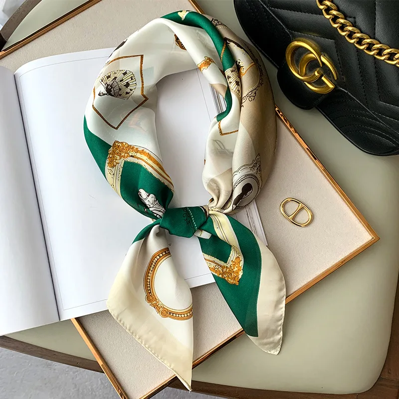 Fashion Spring New 70cm Silk Small Square Scarf Female Foulard Women Bandana Tie Bag Band Warp Soft Neckerchief Hijab Headscarf
Fashion Spring New 70cm Silk Small Square Scarf Female Foulard Women Bandana Tie Bag Band Warp Soft Neckerchief Hijab Headscarf