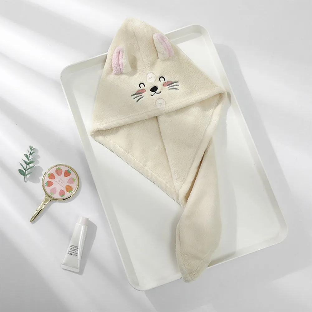 Coffee Dry Hair Cap Coral Fleece Microfiber Quickly Dry Hair Hat 65x25cm Cute Cartoon Embroidery Hair Towel Bothroom Accessories
Coffee Dry Hair Cap Coral Fleece Microfiber Quickly Dry Hair Hat 65x25cm Cute Cartoon Embroidery Hair Towel Bothroom Accessories
