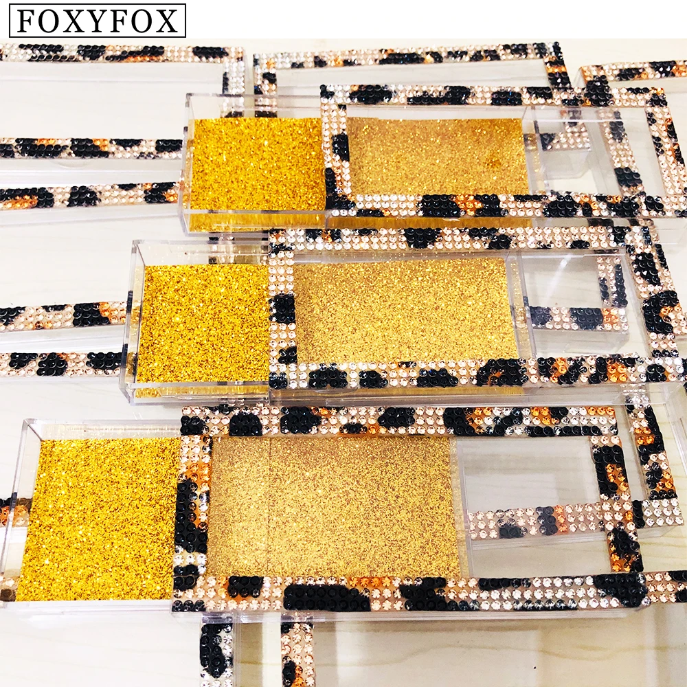 Foxyfox оптовая продажа 30 шт. алмазные накладные ресницы упаковочная коробка с