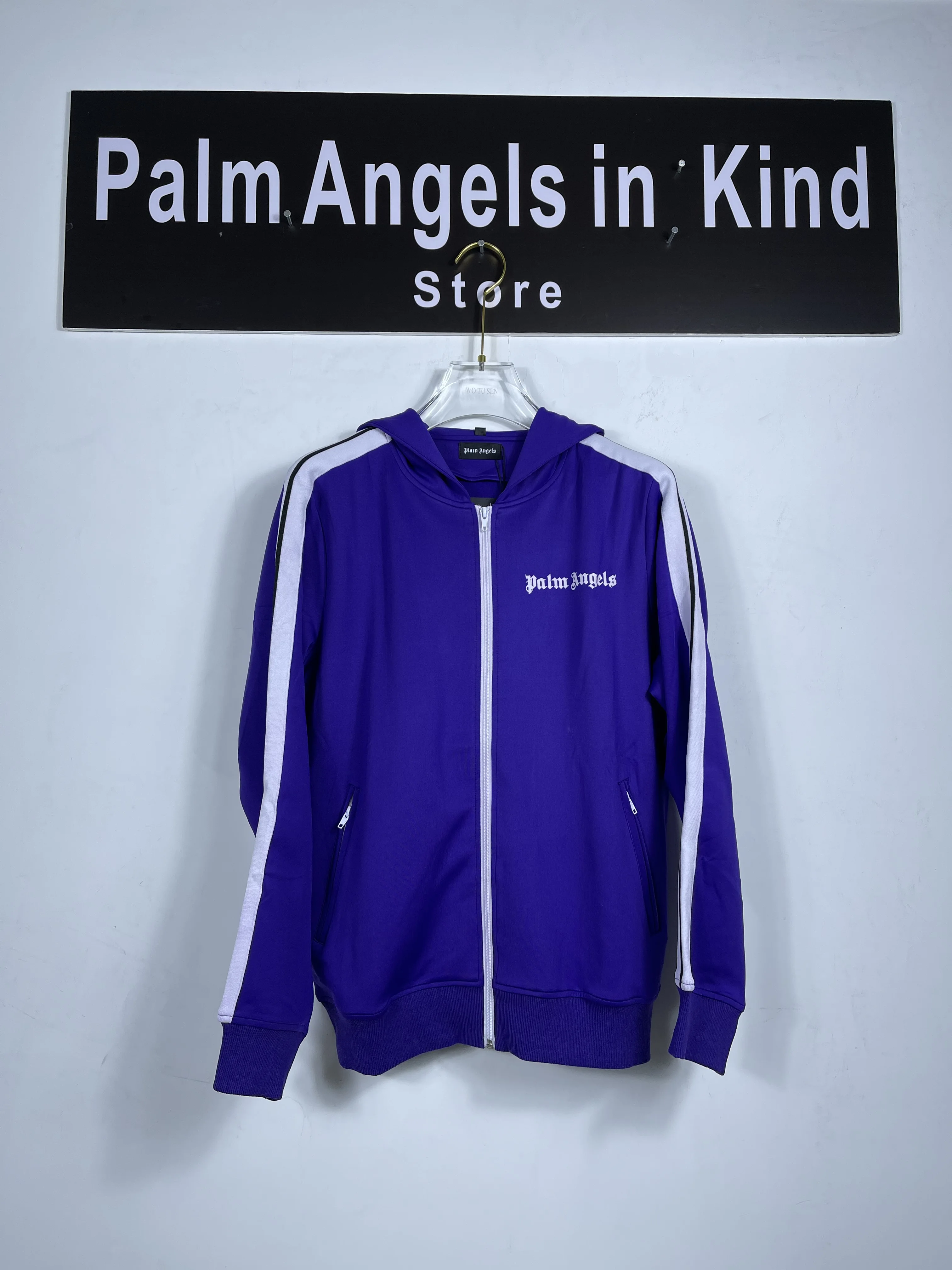 

2021 ss palm angels classic Physical photo blue Sportswear