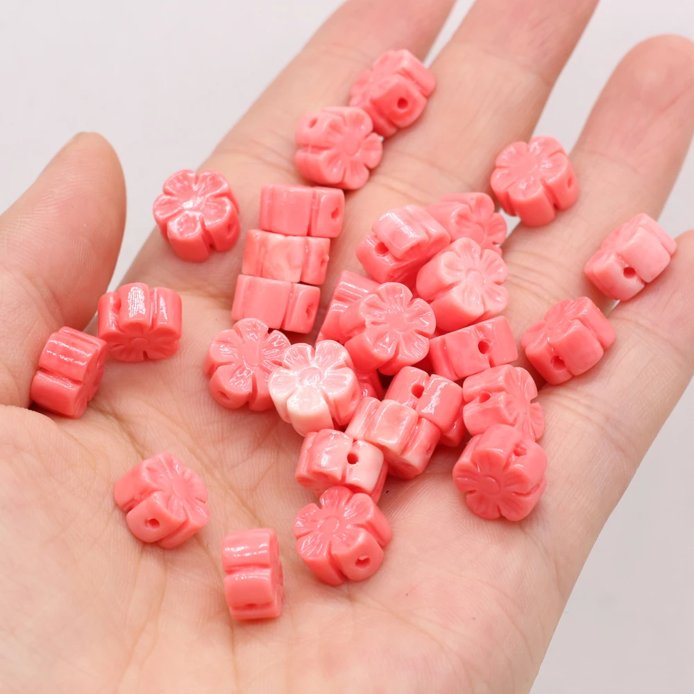 10Pcs Pink Petal-Shaped Pendant Fashion Coral Through-Hole Beads for Jewelry Making DIY Necklace Bracelets Accessories 10mm
10Pcs Pink Petal-Shaped Pendant Fashion Coral Through-Hole Beads for Jewelry Making DIY Necklace Bracelets Accessories 10mm