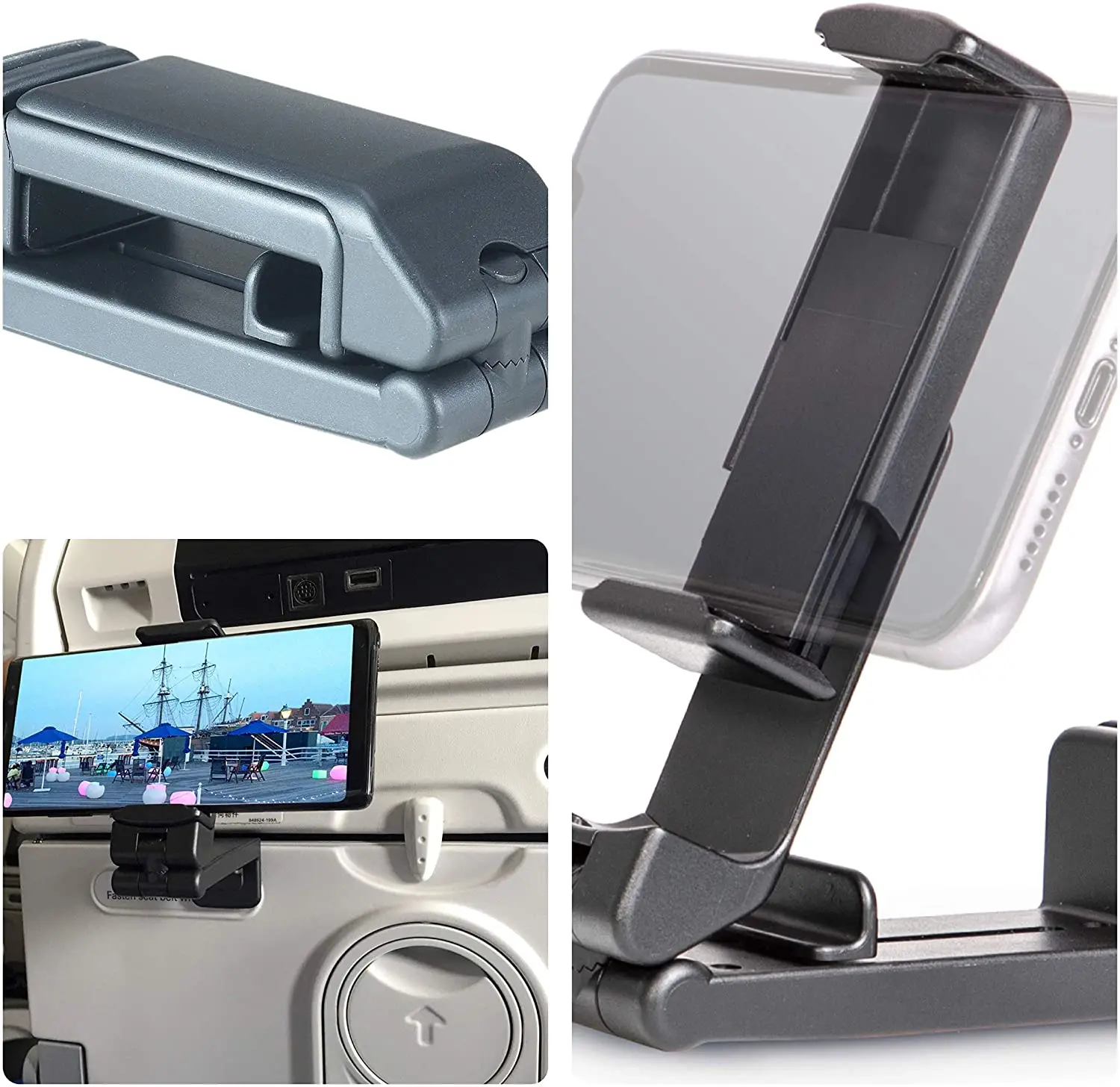 in Flight Cell Phone Media Holder for Travel, Home Workstation, Desk, and Gym Workouts
in Flight Cell Phone Media Holder for Travel, Home Workstation, Desk, and Gym Workouts
