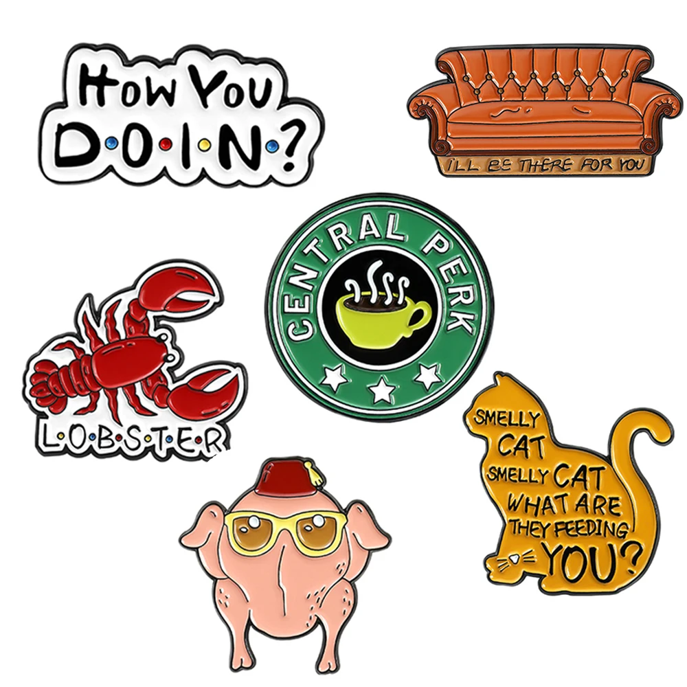 LB2006 TV Show Chicken Cute Cat Pins Enamel Brooches for Women Men Lapel pin Cartoon Metal Badge Collar Jewelry Friends Gifts
LB2006 TV Show Chicken Cute Cat Pins Enamel Brooches for Women Men Lapel pin Cartoon Metal Badge Collar Jewelry Friends Gifts