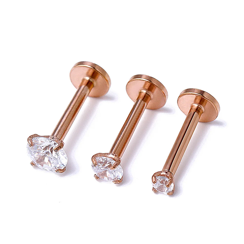 Stainless Steel Gold Plated Pierced Ear Lip Flat Back Earring Tragus Helix Cartilage Piercing Jewelry
Stainless Steel Gold Plated Pierced Ear Lip Flat Back Earring Tragus Helix Cartilage Piercing Jewelry