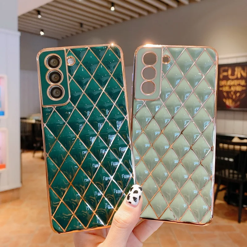 Mobile Phone Case For Samsung Galaxy A52 A72 S21 S21 Plus Ultra Luxury Gold Plating Geometric Camera Protection Soft Back Covers
Mobile Phone Case For Samsung Galaxy A52 A72 S21 S21 Plus Ultra Luxury Gold Plating Geometric Camera Protection Soft Back Covers