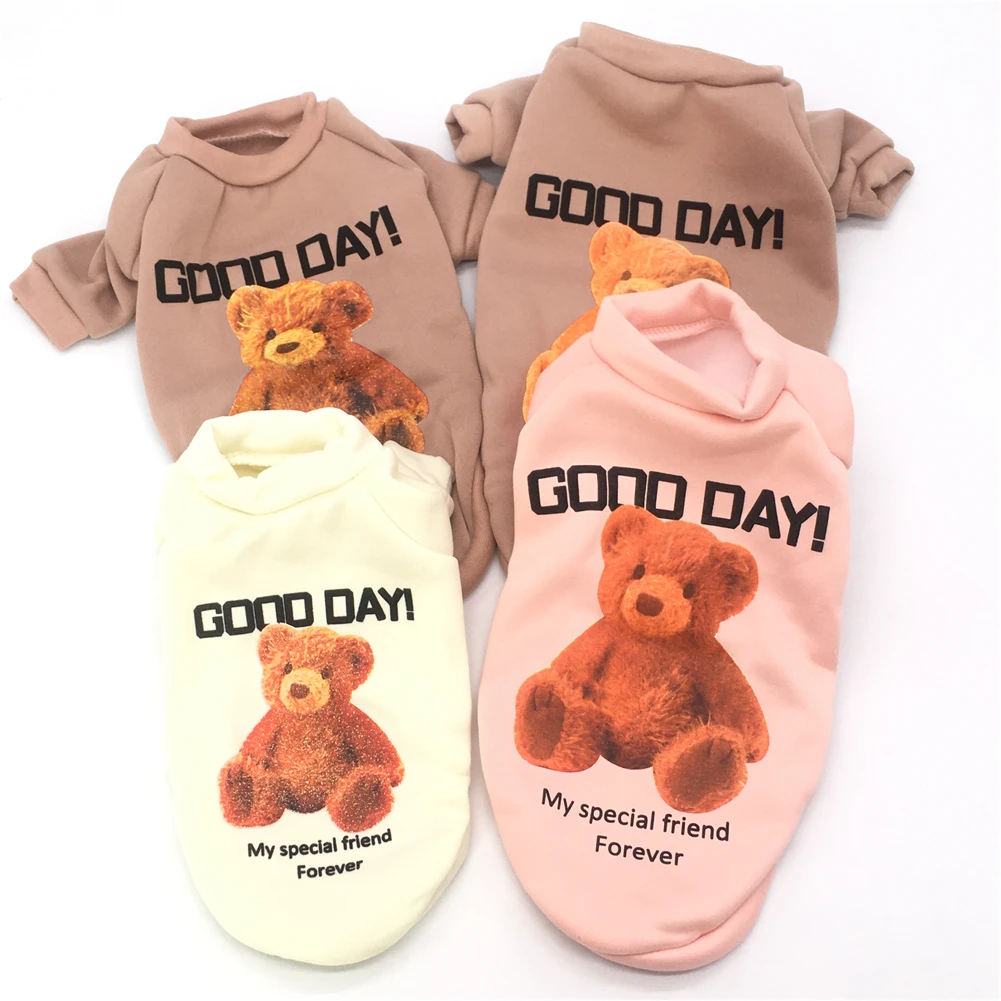 Fleece Dog Sweater Cute Small Bear Pattern Winter Warm Pet Clothes Cat Dogs Casual Print Vest Bichon Pomeranian Wear Clothing
Fleece Dog Sweater Cute Small Bear Pattern Winter Warm Pet Clothes Cat Dogs Casual Print Vest Bichon Pomeranian Wear Clothing