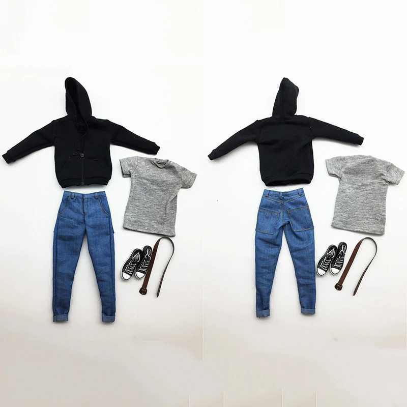 In Stock 1/6 Scale Male Soldier Black Cardigan Sweatshirt Jeans Suit Jacket Shirt Jeans Shoes Set Model for 12'' Action Figure
In Stock 1/6 Scale Male Soldier Black Cardigan Sweatshirt Jeans Suit Jacket Shirt Jeans Shoes Set Model for 12'' Action Figure