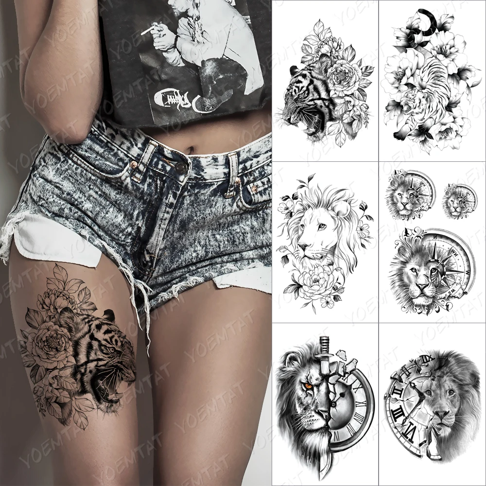 Rose Line Tiger Flowers Temporary Tattoo Sticker For Men Women Adult Wolf Fox Waterproof Fake Henna Lion Animal Body Art Tatoo
Rose Line Tiger Flowers Temporary Tattoo Sticker For Men Women Adult Wolf Fox Waterproof Fake Henna Lion Animal Body Art Tatoo