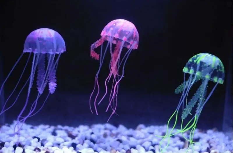 Имитация аквариума флуоресцентная Медуза аквариумная ландшафтные аксессуары