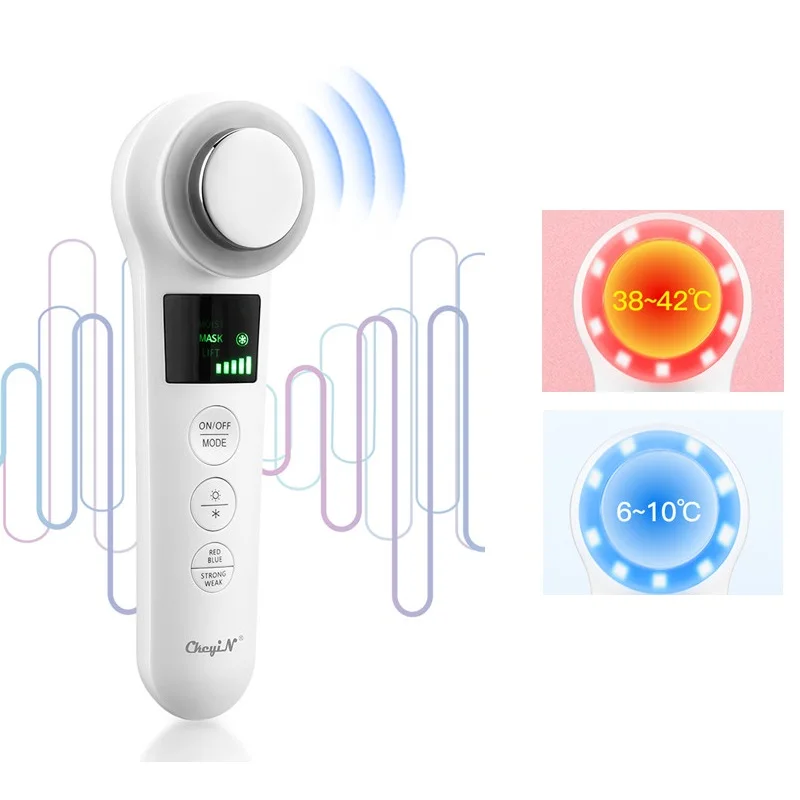 CkeyiN Hot Cold Photon Beauty Machine LED Light Therapy Ion± Facial Skin Care Face Lifting Tighten Ultrasonic Vibration Massager
CkeyiN Hot Cold Photon Beauty Machine LED Light Therapy Ion± Facial Skin Care Face Lifting Tighten Ultrasonic Vibration Massager