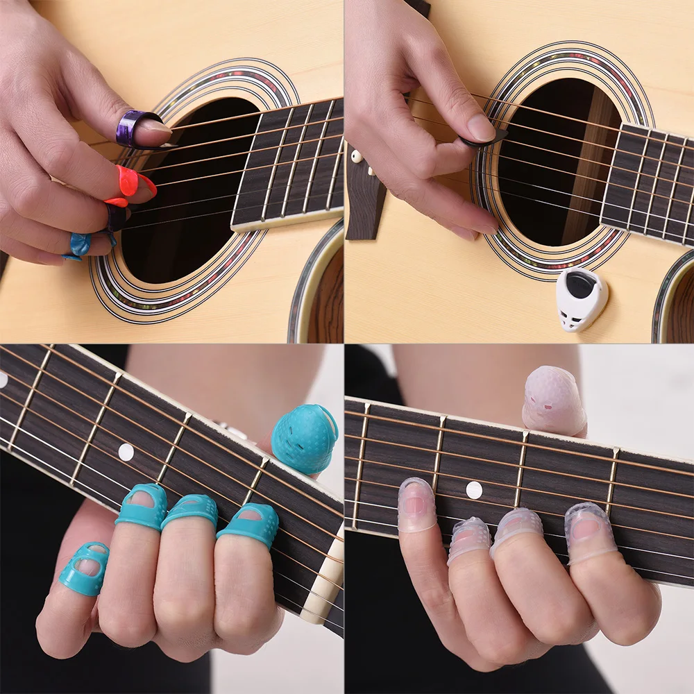Guitar Accessories Kit Includes Guitar Finger Protectors Guitar Picks Thumb & Finger Picks + Pick Holder Mediator for guitar
Guitar Accessories Kit Includes Guitar Finger Protectors Guitar Picks Thumb & Finger Picks + Pick Holder Mediator for guitar