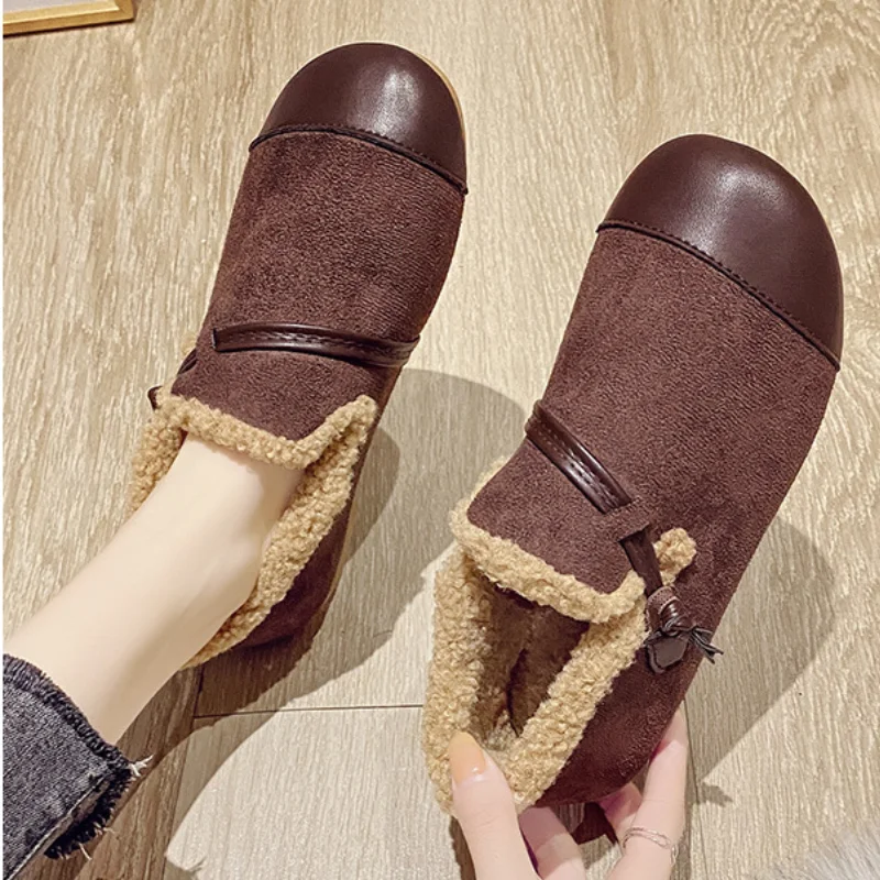 Winter Plush Women Shoes Buckle Strap Slip-on Flat Casual Shoes Female Warm Loafers Waterproof Cotton Shoes Zapatillas Mujer
Winter Plush Women Shoes Buckle Strap Slip-on Flat Casual Shoes Female Warm Loafers Waterproof Cotton Shoes Zapatillas Mujer