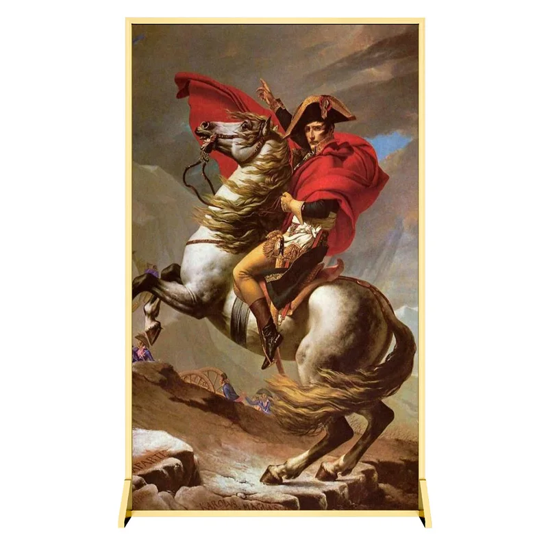 American light luxury art screen partition living room entrance bedroom mobile screen Napoleon famous painting oil painting
American light luxury art screen partition living room entrance bedroom mobile screen Napoleon famous painting oil painting