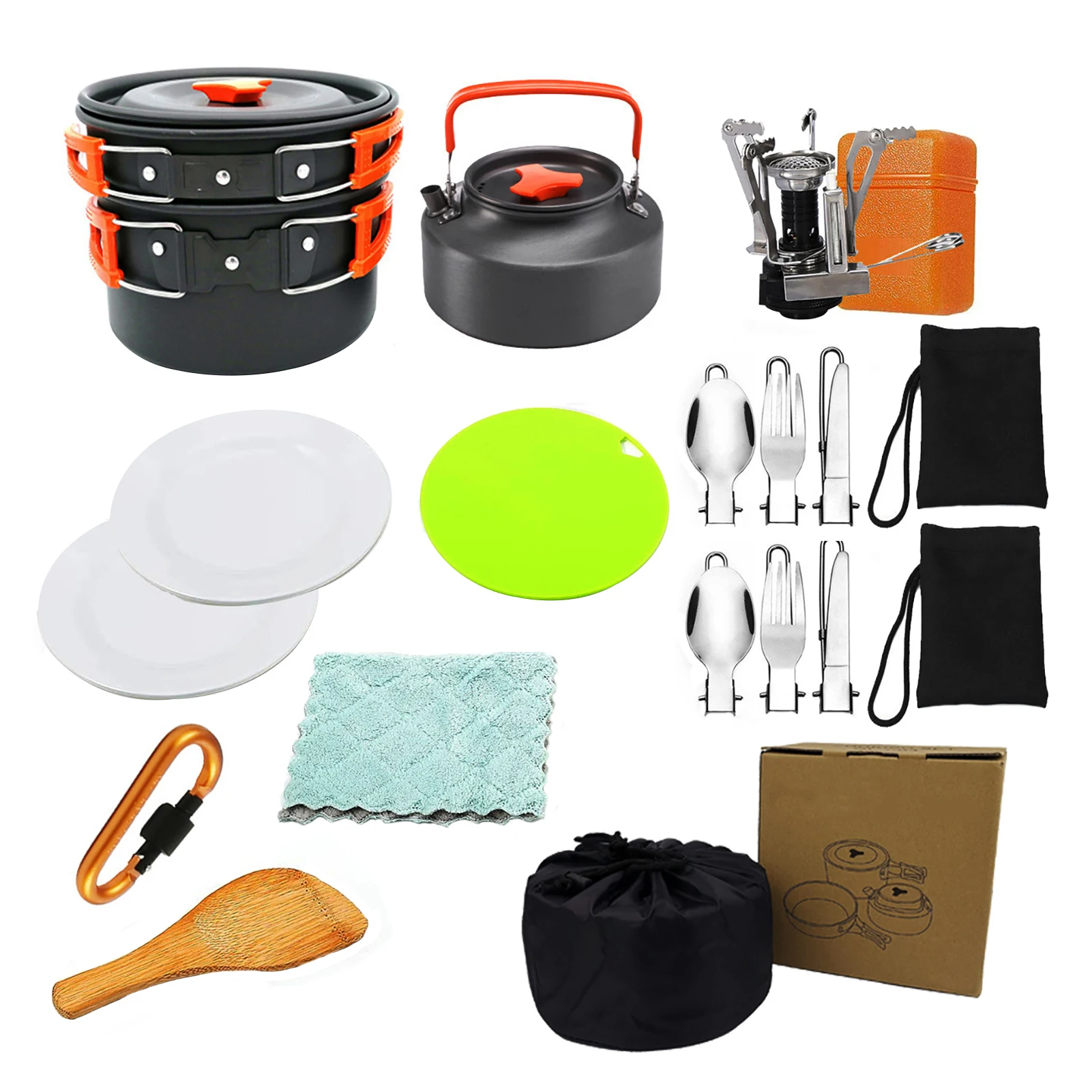 Cookware Set Kitchen Utensil Kit Portable For Camping Hiking Travel Easy Storage High Quality Cooking Barbecue Gorgeously
Cookware Set Kitchen Utensil Kit Portable For Camping Hiking Travel Easy Storage High Quality Cooking Barbecue Gorgeously