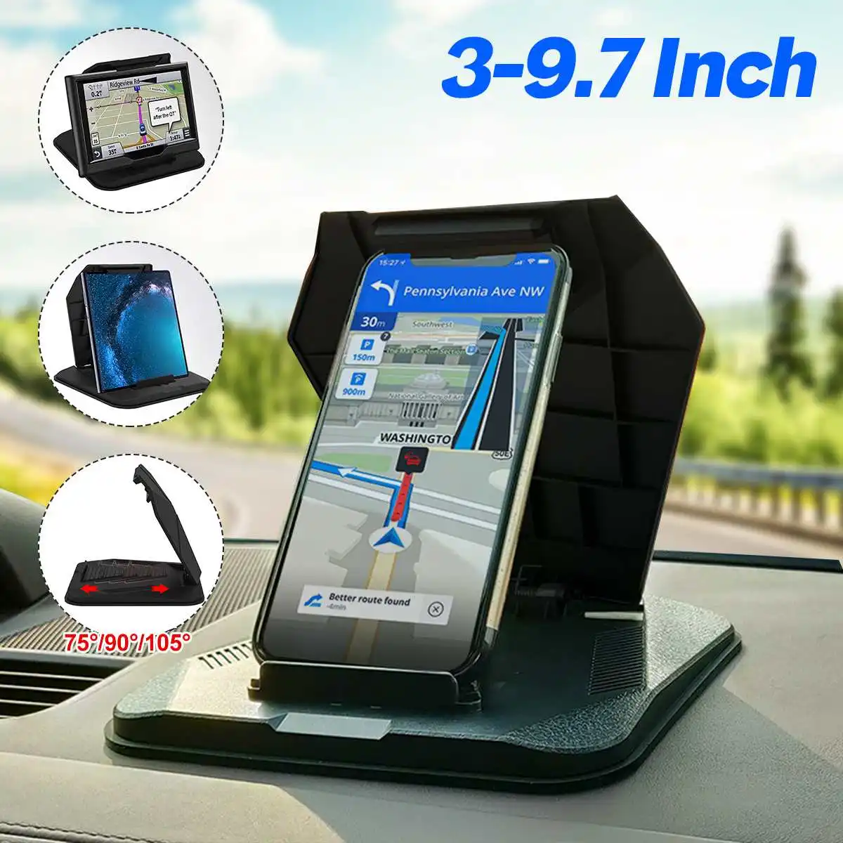 Universal Car Dashboard Phone Holder Stand Mount Holder GPS Support Car Phone For 3-9.7 Inch Mobile Phone Tablet For Ipad
Universal Car Dashboard Phone Holder Stand Mount Holder GPS Support Car Phone For 3-9.7 Inch Mobile Phone Tablet For Ipad