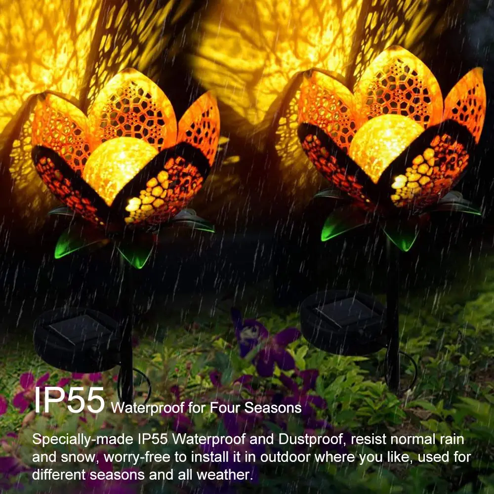 2pcs Solar Light Garden Lawn Landscape Decorative Lamp Outdoor Waterproof Flower Light Decorative Lights For Yard
2pcs Solar Light Garden Lawn Landscape Decorative Lamp Outdoor Waterproof Flower Light Decorative Lights For Yard