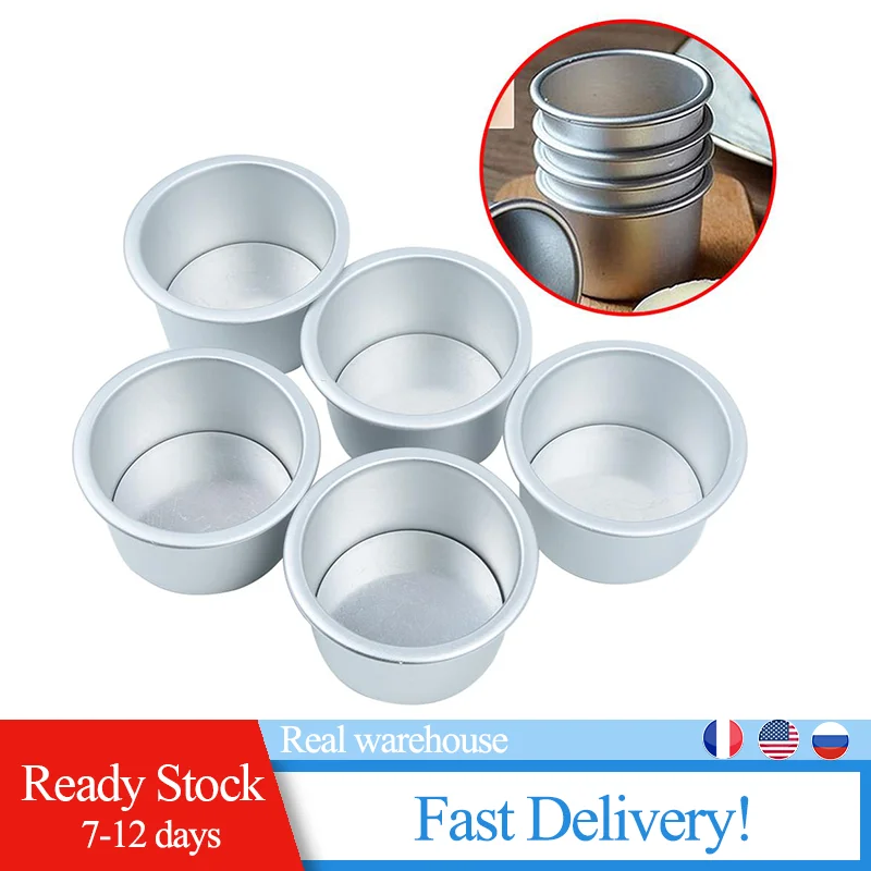 5pcs/Set Baking Pans Non-Stick Mini Cake Baking Mold With Removable Bottom Small Size Cake Food Grade Aluminum Alloy
5pcs/Set Baking Pans Non-Stick Mini Cake Baking Mold With Removable Bottom Small Size Cake Food Grade Aluminum Alloy