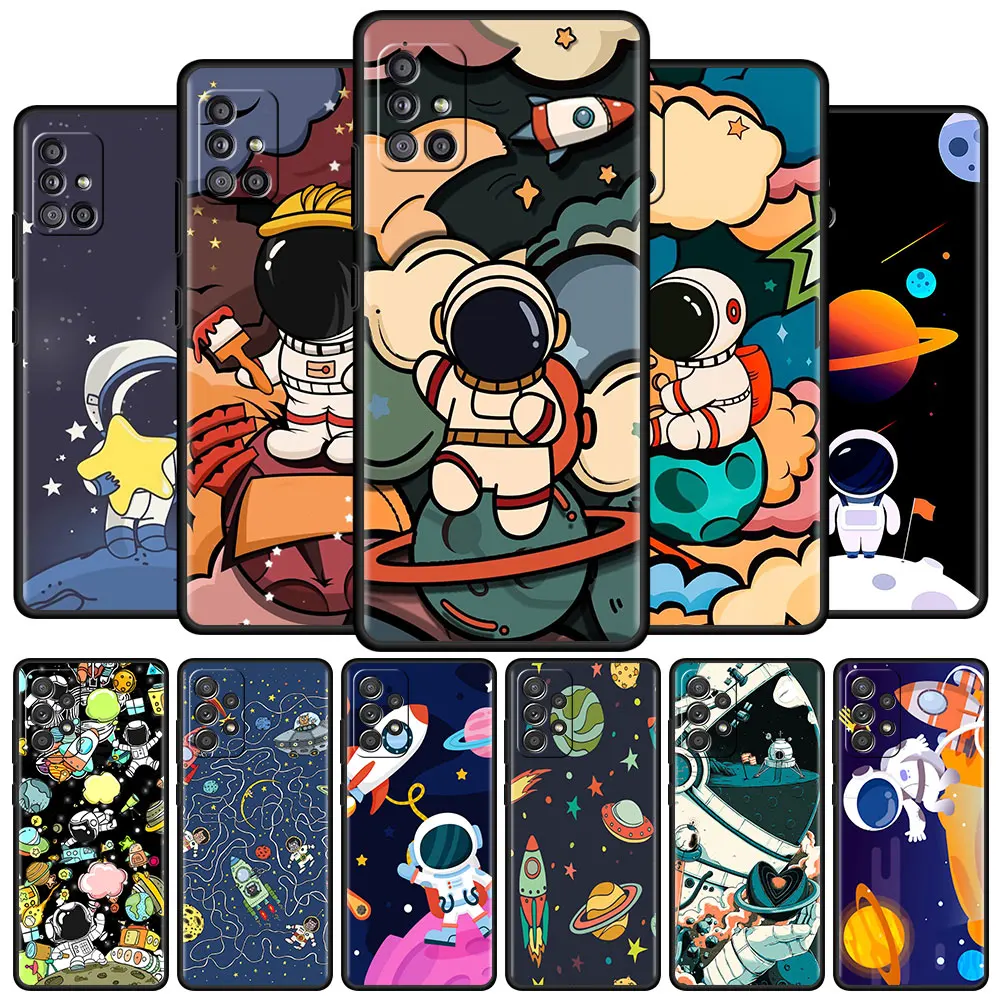 Lovely Cartoon Astronaut For Samsung A51 A12 A21s Phone Case For Galaxy A71 A52 A31 A32 A02s A72 A11 A41 A22 Soft Cover Sac
Lovely Cartoon Astronaut For Samsung A51 A12 A21s Phone Case For Galaxy A71 A52 A31 A32 A02s A72 A11 A41 A22 Soft Cover Sac