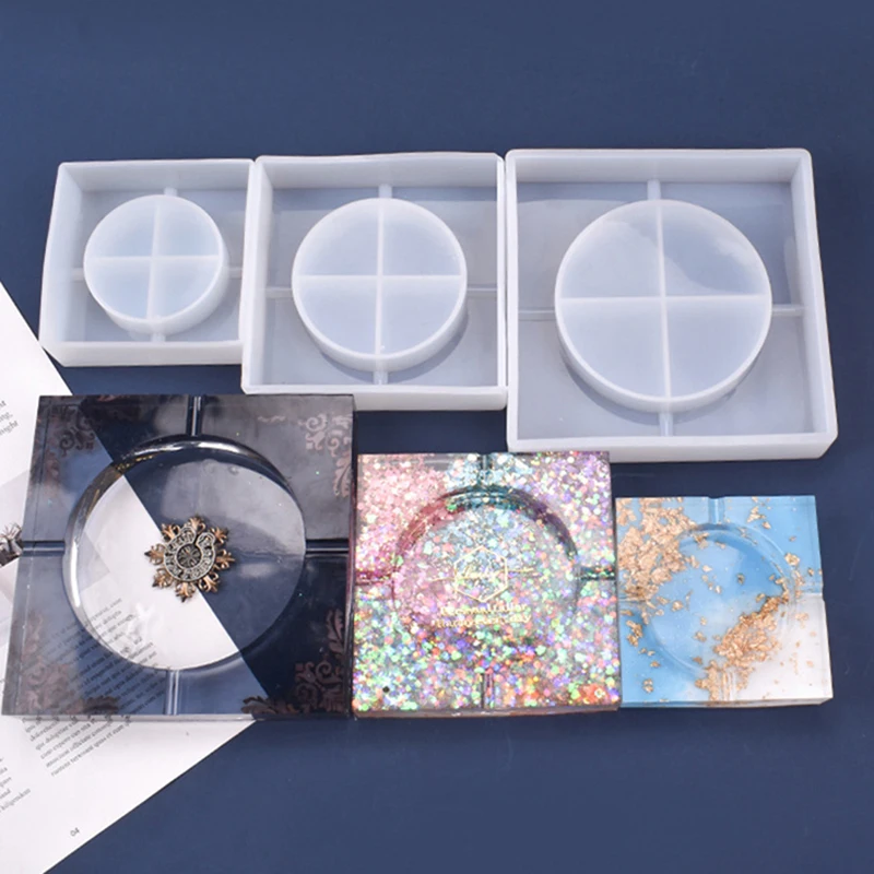 DIY crystal epoxy ashtray resin mold new square ashtray silicone mold high mirror ashtray making household goods
DIY crystal epoxy ashtray resin mold new square ashtray silicone mold high mirror ashtray making household goods