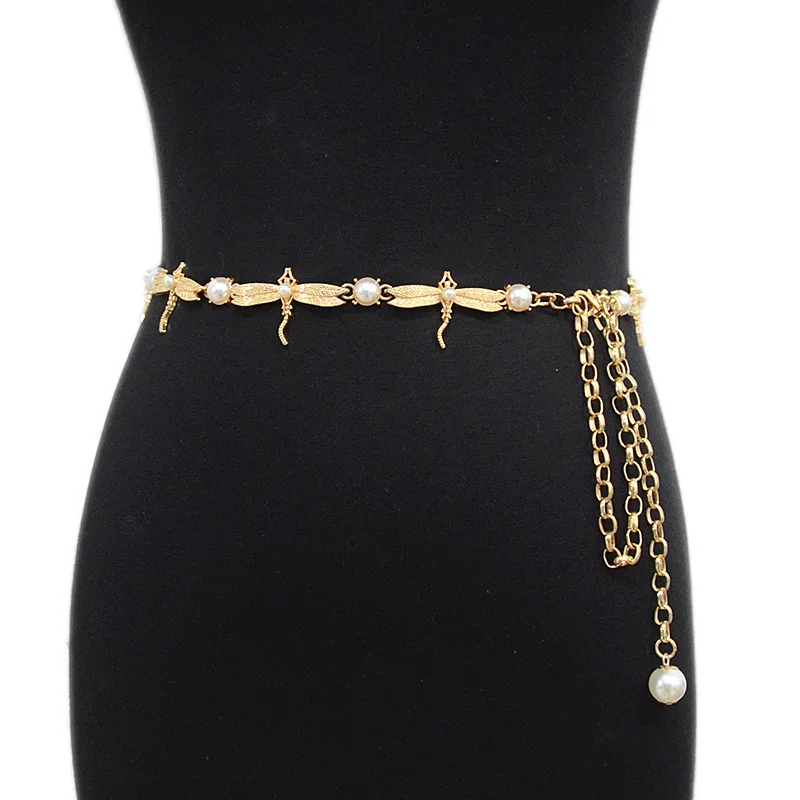 Oluolin Fashion Belts For Women Chain Dragonfly Metal Waist Chain Luxury Pearl Inlaid Decorative Dress Clothing Thin Waistband
Oluolin Fashion Belts For Women Chain Dragonfly Metal Waist Chain Luxury Pearl Inlaid Decorative Dress Clothing Thin Waistband