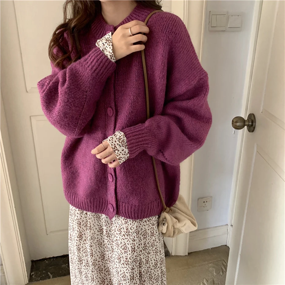 purple Sweater Cardigan Women Winter Oversized Jacket Harajuku Knitting Sweaters Female Coat Streetwear Girl korean style tops
purple Sweater Cardigan Women Winter Oversized Jacket Harajuku Knitting Sweaters Female Coat Streetwear Girl korean style tops