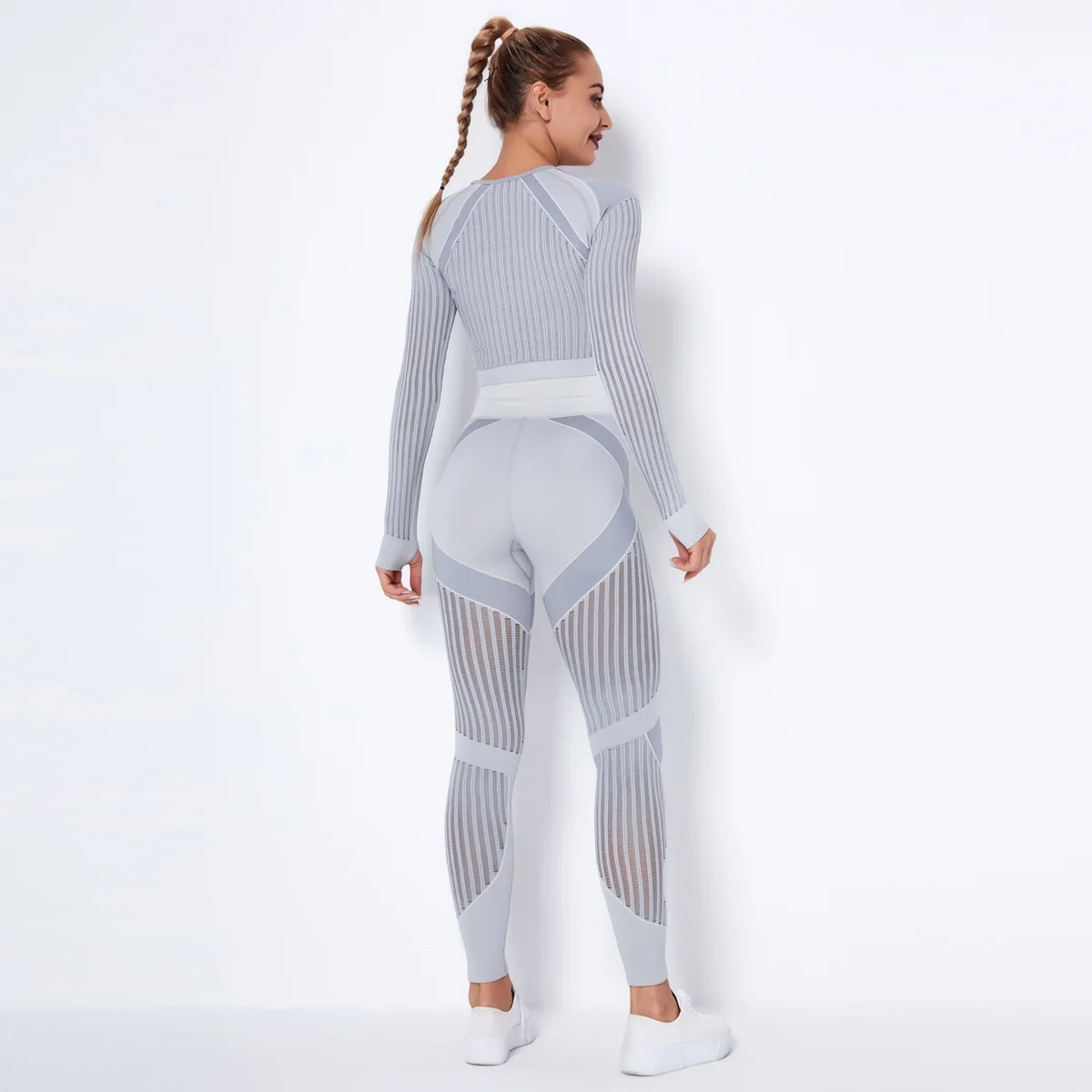 2 Pieces Gym Set Workout Clothes for Women Hollow Out Seamless Yoga Set Sport Outfits Women Long Sleeve Workout Suit Leggings
2 Pieces Gym Set Workout Clothes for Women Hollow Out Seamless Yoga Set Sport Outfits Women Long Sleeve Workout Suit Leggings