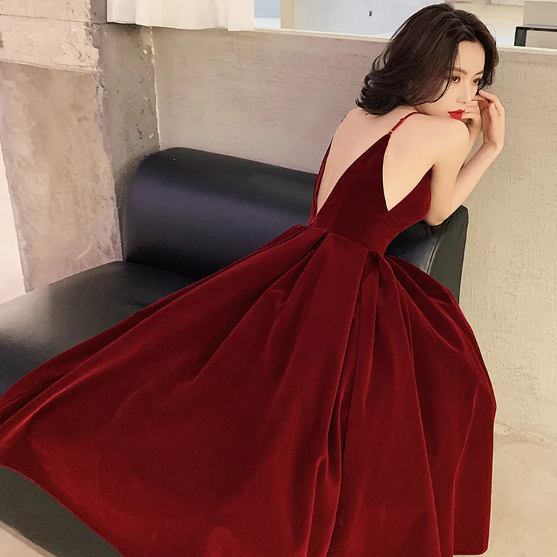 Backless Velvet Dress for Women V Neck Spaghetti Strap Sleeveless High Waist Sexy Party Dresses Female Black Summer 2021 Fashion
Backless Velvet Dress for Women V Neck Spaghetti Strap Sleeveless High Waist Sexy Party Dresses Female Black Summer 2021 Fashion